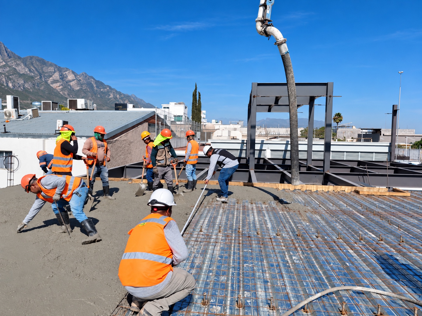 Colado de concreto en losa