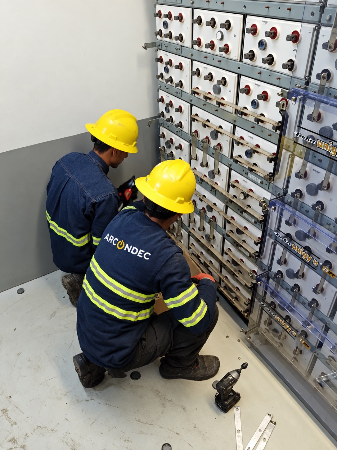 Removal of connections from existing battery banks