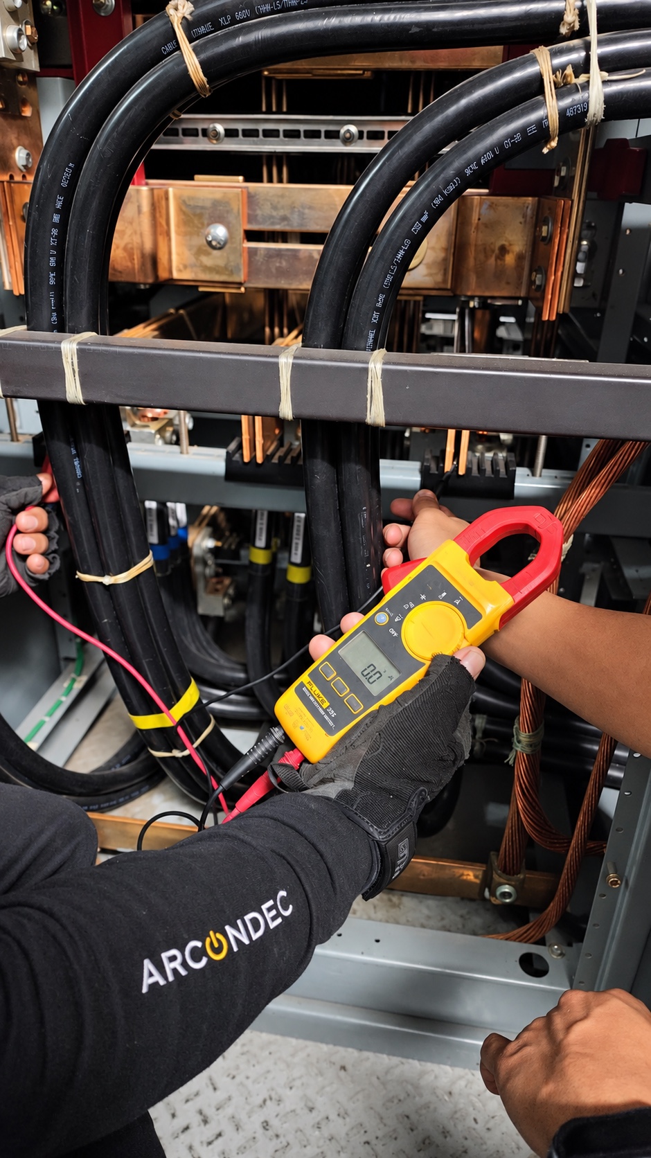 Verificación eléctrica con pinza amperimétrica