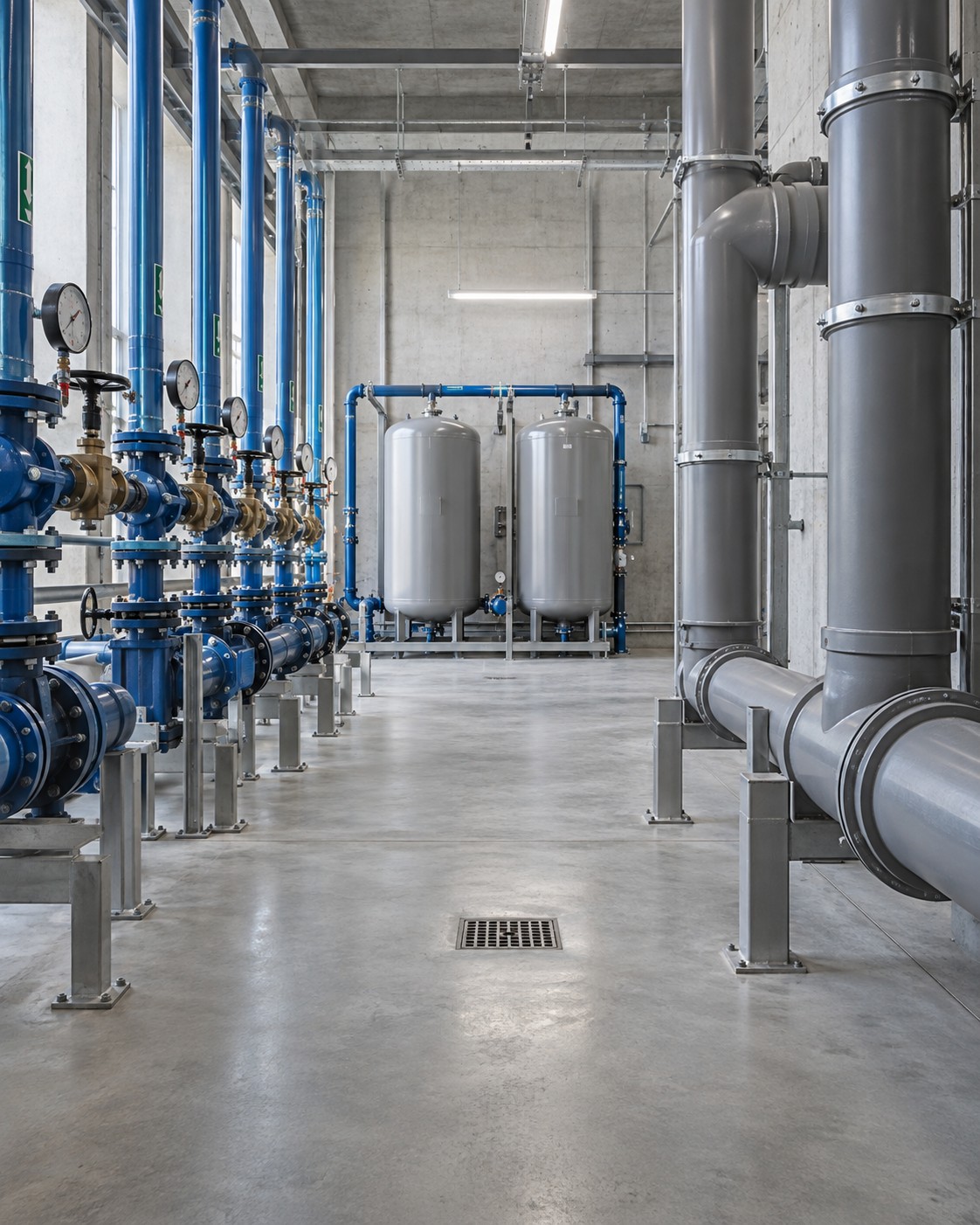 Water supply and drainage — Illustrative image