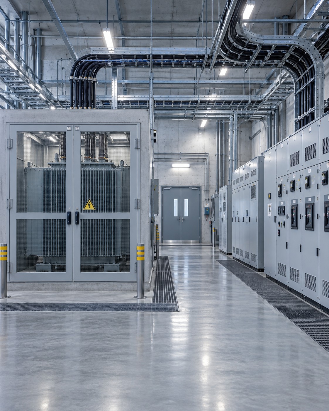 Substations and electrical distribution — Illustrative image